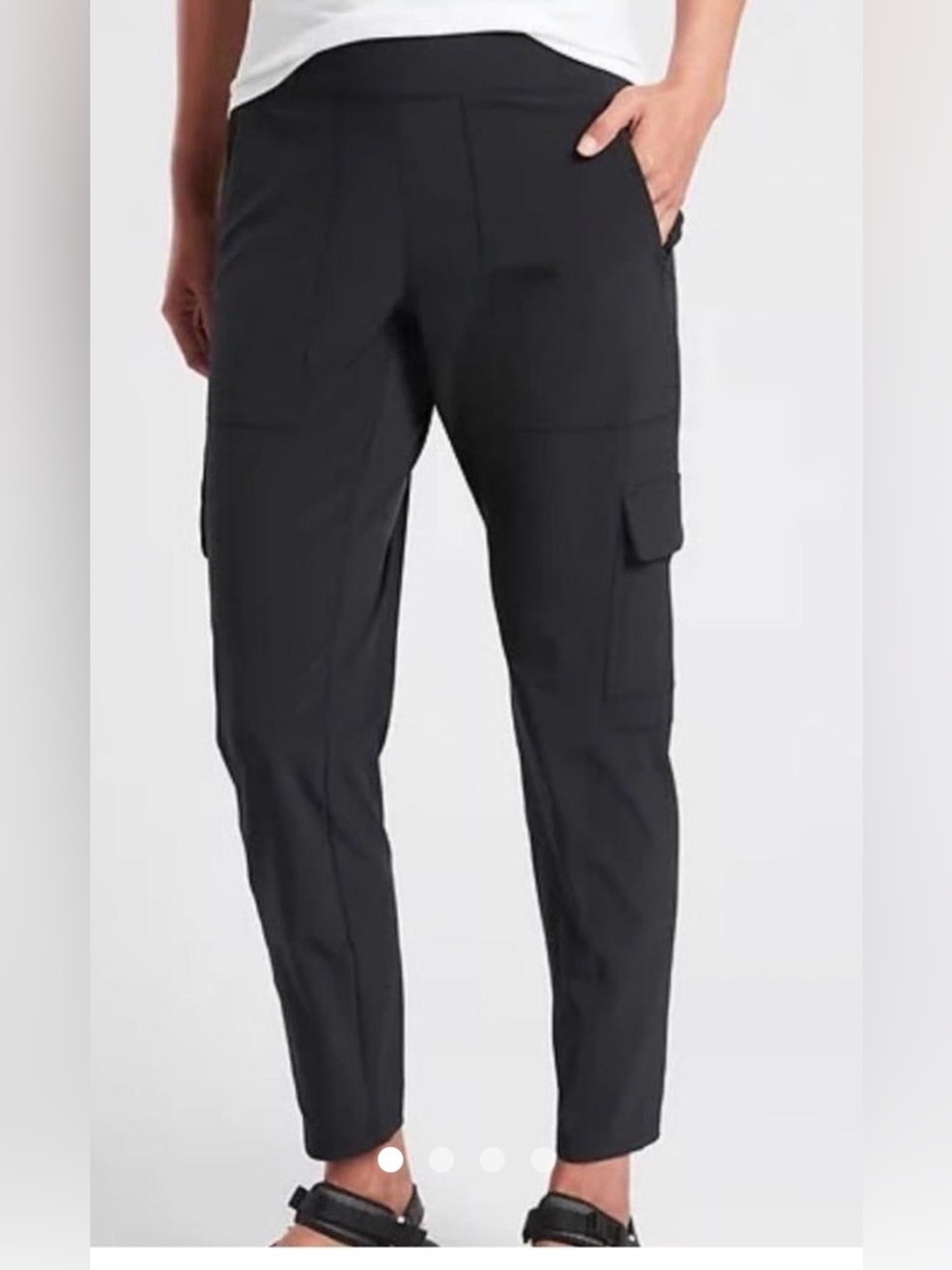 Athleta Chelsea Cargo Pants Sz 6 Black